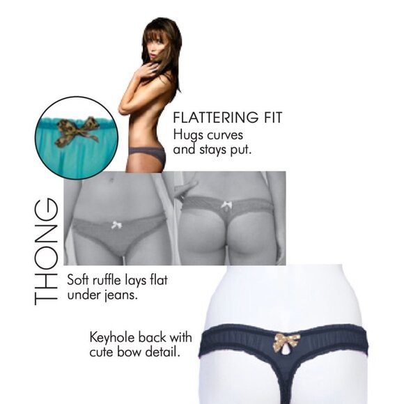 Bristol Six Plaid Nippies & Red Thong Set - Picture 4 of 5